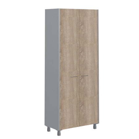 Шкаф с глухими дверьми Offix-new OHC 87.1 874x450x2147 (Дуб Сонома светлый/металлик)