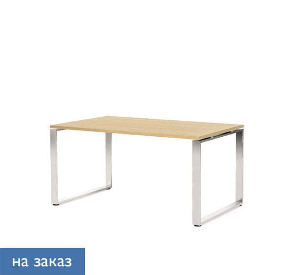 EXE Стол для руководителя 160 (Дуб Светлый/Хром металл)