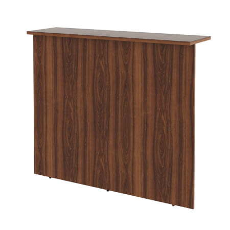 Стойка ресепшен прямая Dex DMS 120 1200x400x1200 (Орех Даллас)