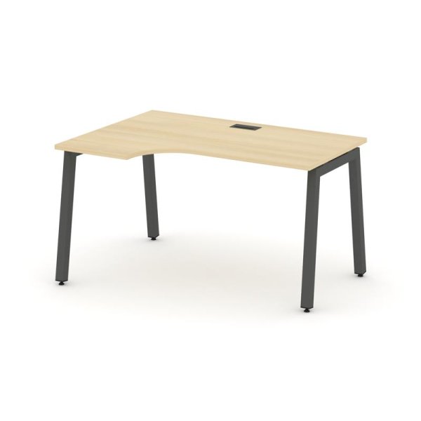 Стол рабочий эргономичный SN-5A.SPA-001(L) (1380х600/980х750) (Акация Лорка/Металл Антрацит)