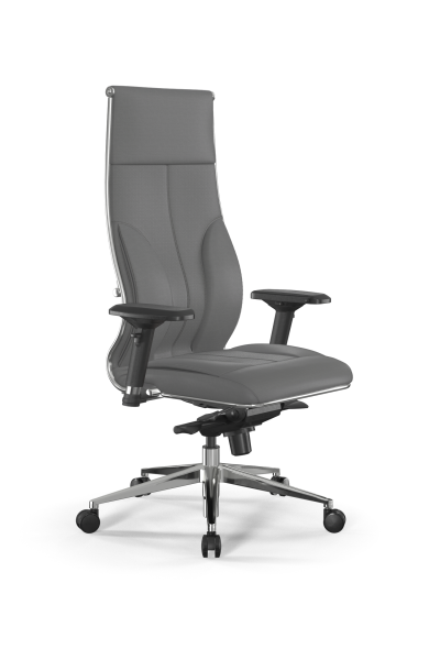 Кресло для руководителя Метта Samurai L1-11D - Infinity /Kc06/Wm06/D04P(M06.B32.G11.W03) (Серый)