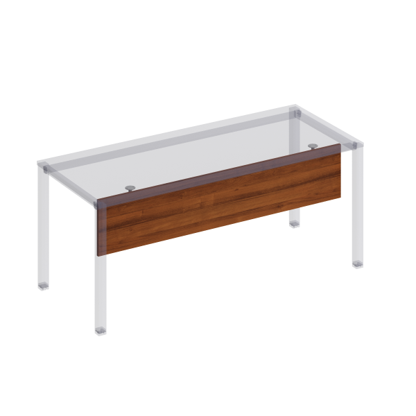 Экран стола защитный (ДСП) с кроншт. для стола 180 на мет. каркасе КФ Комфорт КФ К.815 1650x320x18 (Французский орехСерый)