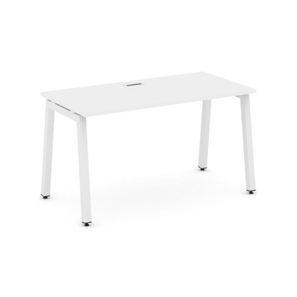 Стол письменный SN-5A.SP-011 (980х700х750) (Белый/Металл Белый)