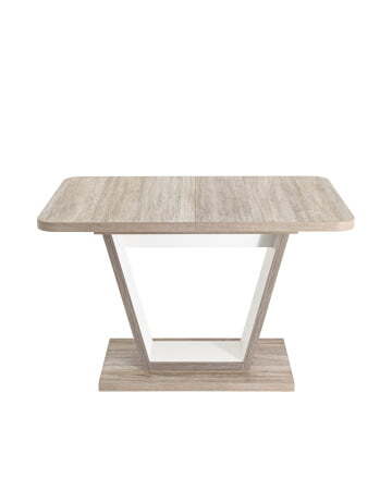 Стол Vector 120-160*80 дуб анкона/белый (Стол обеденный Vector светлое дерево)