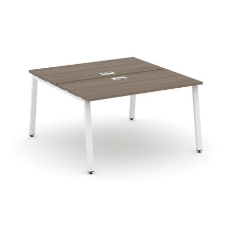 Рабочая станция 2-х сторонняя SN-6A.DRS-001 (980х1232х750) (Вяз Благородный/Металл Белый)