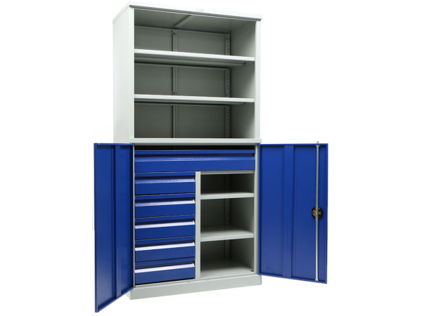 Шкаф инструментальный TC-1995/2-102215 (Серый/Синий)