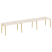 Рабочая станция на деревянных опорах Onix Wood OW.RS-3.3.8 4140x800x750 (Тиквуд Светлый/Дуб Темный)