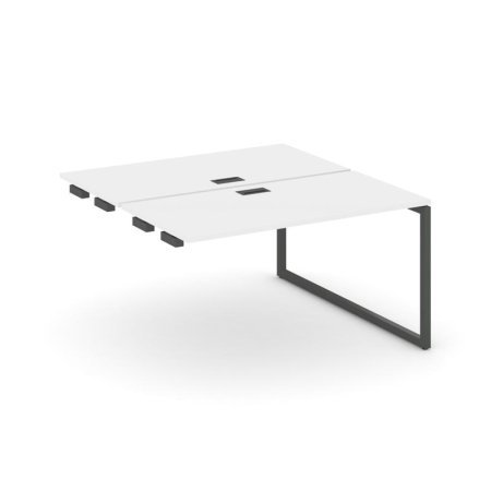 Стол-приставка к опорным элементам SN-4O.DPRS-013 (1380х1432х750) (Белый/Металл Антрацит)
