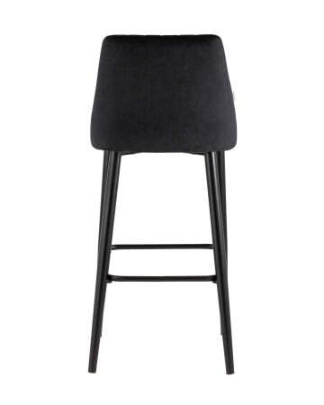 Стул барный Диего велюр черный (Стул барный Диего черный)
