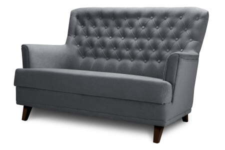 Диван 2-местный Caprize (1620x790x1000) Серый (Серый)