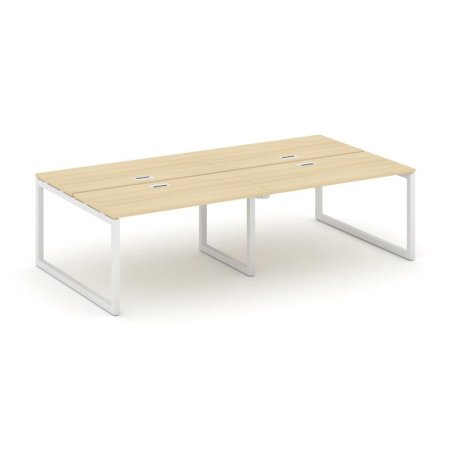 Рабочая станция 2-х сторонняя SN-5O.DRS-042 (2360х1432х750) (Акация Лорка/Металл Белый)