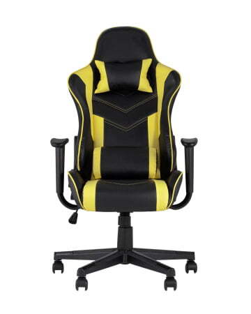 Кресло игровое TopChairs Impala желтое (Геймерское кресло Impala желтый)