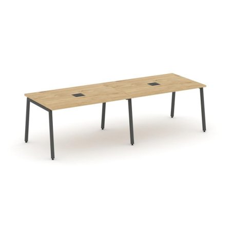 Стол переговорный SN-4A.SPRG-011 (1960х980х750) (Тиквуд Светлый/Металл Антрацит)