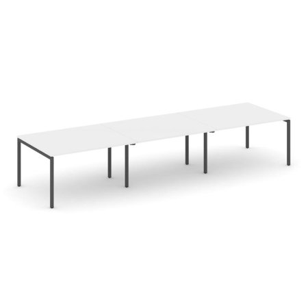 Стол переговорный SN-4P.SPRG-054.3 (4740х1180х750) (Белый/Металл Антрацит)
