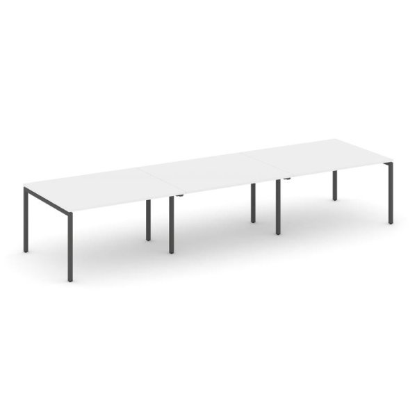 Стол переговорный SN-4P.SPRG-054.3 (4740х1180х750) (Белый/Металл Антрацит)