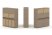 Тумба двойная + высокая надставка ES.NB.2V-9 (1500х410х1520) (Латте/Тиквуд Светлый)