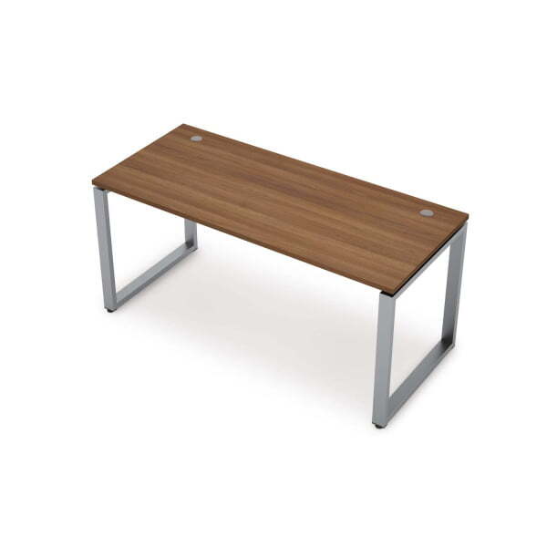 6М-О.687 Стол прямолинейный (1000x800x750) (Шамони темный/Алюминий матовый)