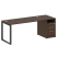 Рабочая станция Metal System Style БО.РС-СТП1.4 1812x720x750 (Дуб Наварра/Серый металл)
