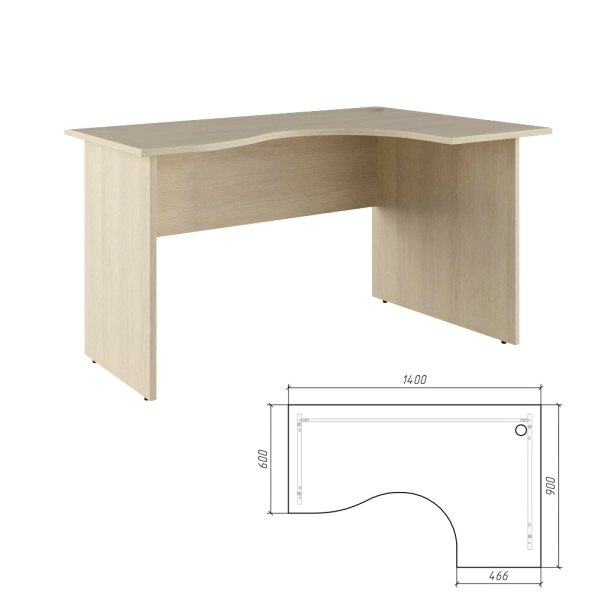 Стол эргономичный Trend TRD296153 1400x900x750 (Дуб феррара)