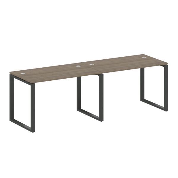 Рабочая станция Metal System Style БО.СМ-2.2 2400x720x750 (Вяз/Антрацит металл)