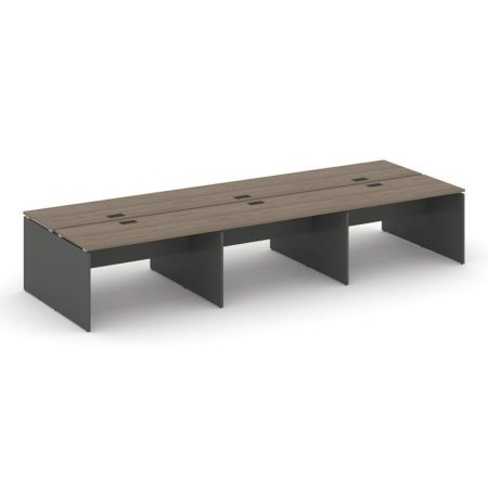 Рабочая станция 2-х сторонняя SN-D.DRS-064 (4740х1232х750) (Вяз Благородный/Антрацит)