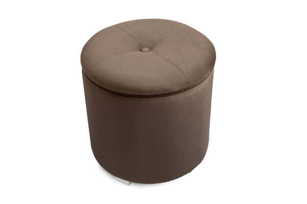 Пуф Round с ящиком для хранения (400x400x410) Коричневый (Коричневый)
