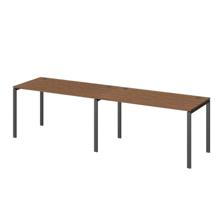 Бенч линейный на 2 рабочих места Арго-М АМБЛ-003.60 2800x600x760 (Орех/Антрацит)