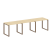 Рабочая станция Metal System Style БО.СМ-3.1 3000x720x750 (Дуб Наварра/Серый металл)