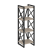 Стеллаж на регулируемых опорах-4 полки VR.L-MST.O-4.4 400x400x1280 (Тиквуд Темный/Белый металл)