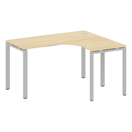Стол криволинейный правый Metal System Style БП.СА-3 Пр 1400x1200x750 (Акация/Серый металл)