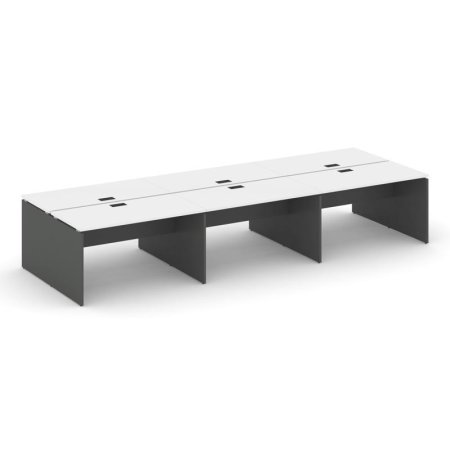Рабочая станция 2-х сторонняя SN-D.DRS-064 (4740х1232х750) (Белый/Антрацит)
