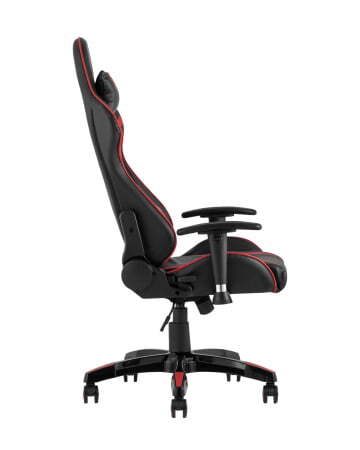 Кресло игровое TopChairs Corvette красное (Геймерское кресло Corvette черный, красный)