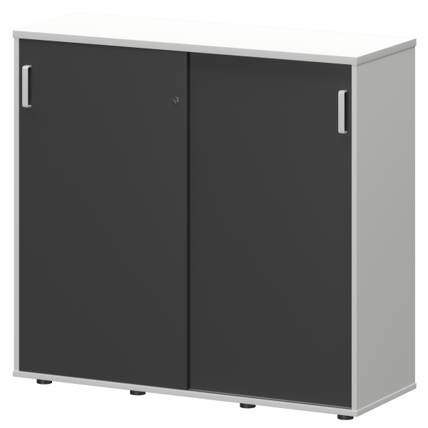 Тумба-купе Смарт СМТ-12.11К Тип1 1236x444x1175 (Белый/Графит)