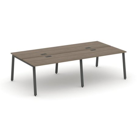 Рабочая станция 2-х сторонняя SN-6A.DRS-032 (2360х1232х750) (Вяз Благородный/Металл Антрацит)