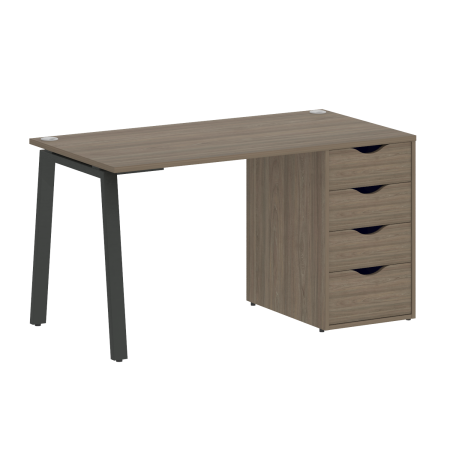 Стол письменный VR.SP-3-138.4.A 1380x720x750 (Вяз благородный/Антрацит Металл)