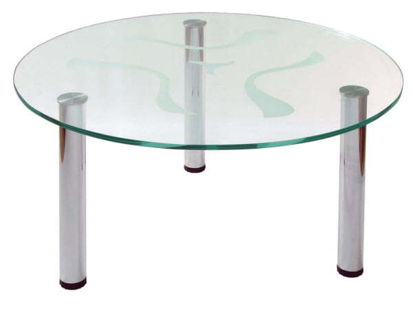 Стол журнальный Робер Р-6М х 800x800x430 (Хром)