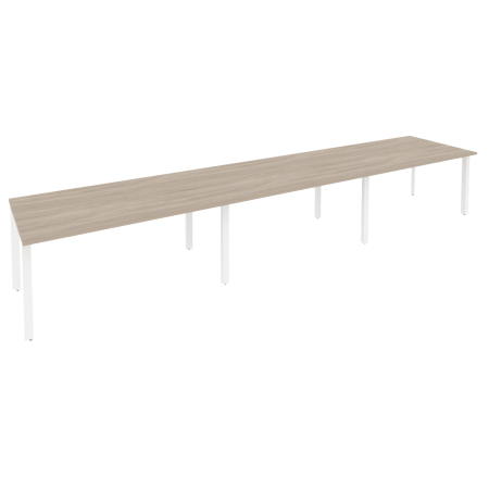 Стол переговорный Onix O.MP-PRG-3.4 4740x980x750 (Дуб Аттик/Белый Металл)