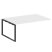 Проходной наборный элемент переговорного стола Metal System Style БО.ППРГ-5 1800x1235x750 (Дуб Наварра/Серый металл)