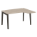 Стол эргономичный правый на деревянных опорах Onix Wood OW.SA-3R 1380x1180x750 (Тиквуд Светлый/Дуб Темный)