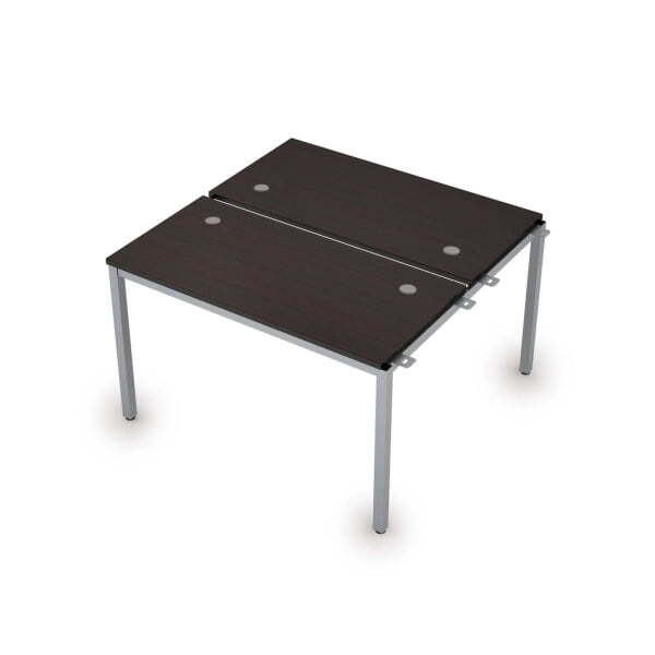 6МБН.268 Сдвоенные бенч-системы, начальный модуль (1200x1235x750) (Венге/Алюминий матовый)