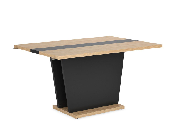 Элемент стола переговоров TOWER (1400х1000х772) (Дуб Честерфилд/Антрацит)
