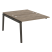 Наборный элемент рабочей станции на деревянных опорах Onix Wood OW.2.NRS-2.8 1180x1635x750 (Тиквуд Светлый/Дуб Темный)