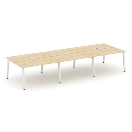 Рабочая станция 2-х сторонняя SN-5A.DRS-061 (2940х1232х750) (Акация Лорка/Металл Белый)