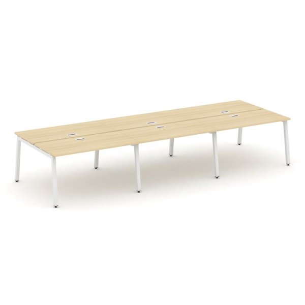 Рабочая станция 2-х сторонняя SN-5A.DRS-064 (4740х1232х750) (Акация Лорка/Металл Белый)