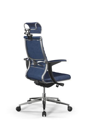 Кресло для руководителя Метта Samurai M3-13U - GoyaLE /Kc31/Wm31/U1mV-mL/H2cV-3D(M26.B32.G25.W03) (Синий)