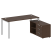 Рабочая станция с опорной тумбой правая Metal System Style БП.РС-СТС-2.4 Пр 1700x1520x750 (Дуб Наварра/Серый металл)