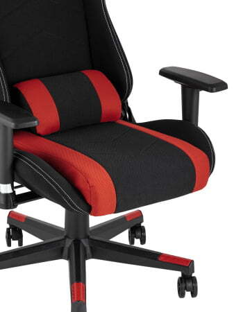 Кресло игровое TopChairs Maybach черно-красное (Геймерское кресло Maybach черный, красный)