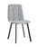 Стул Oliver Square велюр светло-серый (Стул Oliver светло-серый)