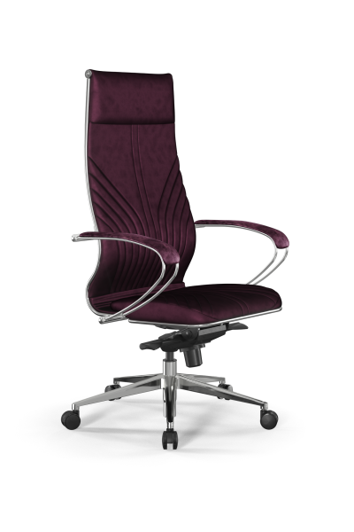 Кресло для руководителя Метта Samurai L1-13K - GoyaLE /Kc31/Wm31/K2cV(M06.B32.G11.W03) (Фиолетовый)