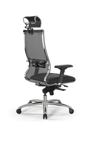 Кресло для руководителя Метта Samurai L2-6D - TS+Infinity /Kc00/Wm06/D04P/H2cL-3D(M06.B31.G04.W03) (Черный)